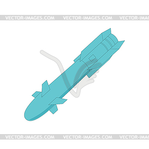 Missile rocket weapon graphic design - vector image