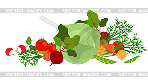 Fresh vegetables - vector clipart