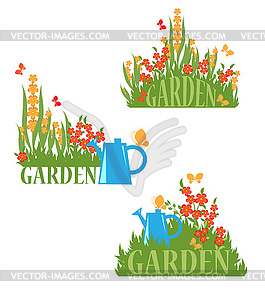 Blooming garden - vector clipart