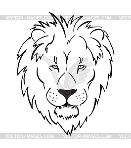 African lion - vector image