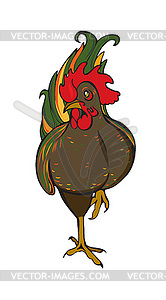 Rooster, poultry, - vector image