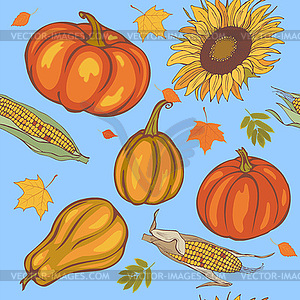 Autumn harvest, seamless - vector EPS clipart