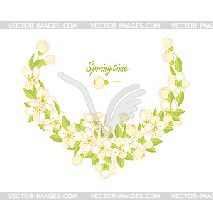 Spring flowering branches - vector clipart / vector image