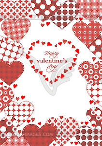 Congratulation template to Valentines Day - vector image