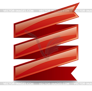 Advertising ribbon - vector image