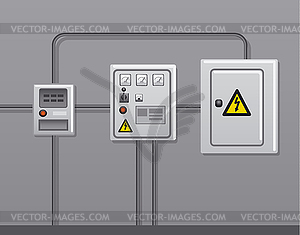 Electric power equipment - vector EPS clipart