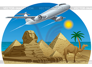 Египет путешествие - векторная графика