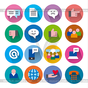 Social media icons - vector clipart