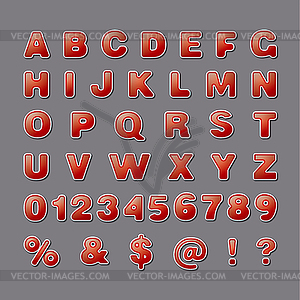 Alphabet capital letters - vector image
