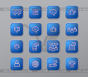 Social media icons - vector image