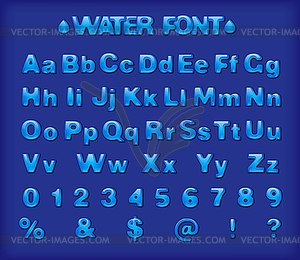 Голубая вода купель - клипарт в векторе / векторное изображение