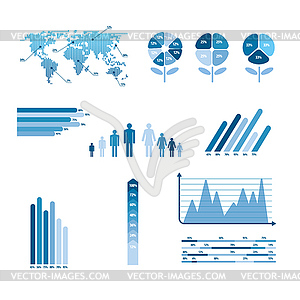 Infographics and charts - vector clipart