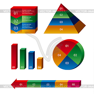 Charts and diagrams - vector clip art