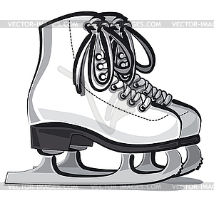 Figure skates - vector clip art