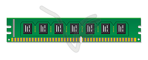 Модуль оперативной памяти - клипарт в векторе