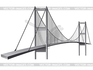 Bosporus bridge - vector clip art