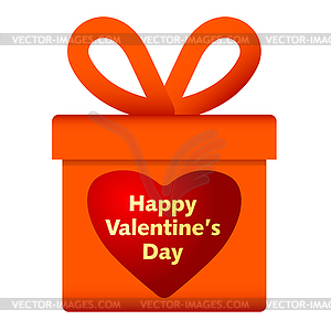 Valentine`s day gift - vector image