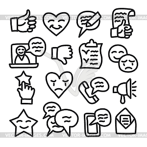 Relationship Management icons - vector image