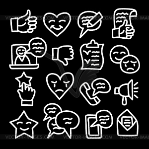 Relationship Management icons - vector image