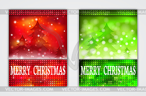 Flyer Templates with Holiday Backgrounds. - royalty-free vector image