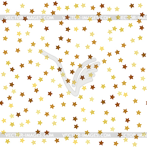 Gold star seamless pattern - vector image