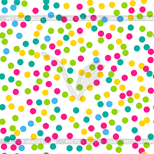 Confetti seamless pattern. Bright colors - vector clipart