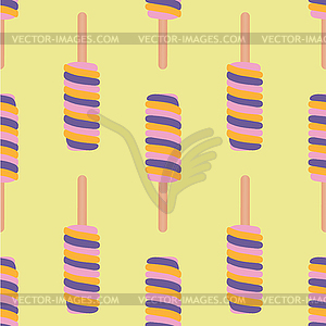 Ice cream colorful seamless pattern.  - vector image