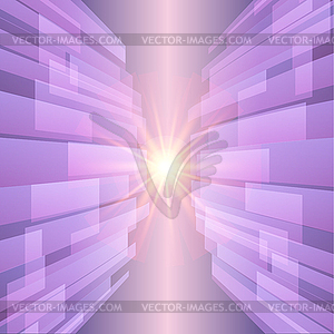 Abstract ultra violet technology background with - vector image