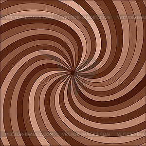 Abstract background of chocolate swirl - vector image