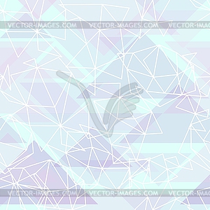 Низкополигональный геометрический бесшовный фон в пастельных тонах - векторизованное изображение