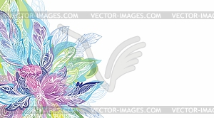 Feather Tribal Boho Ornament Card Template - vector clipart