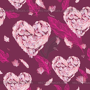 Tender Heart Pattern - vector clip art