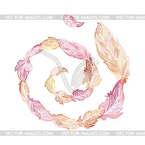 Feather Swirl - vector image