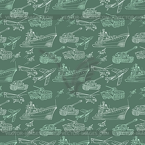 Military Transport Pattern - royalty-free vector clipart