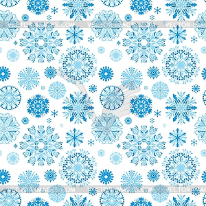 Blue Snow Pattern - vector image