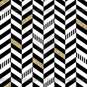 Classic Seamless Chevron Pattern. With Glittering - vector image