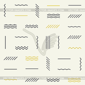 Geometric lines seamless pattern - vector clipart