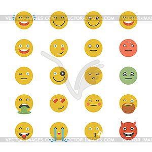 Коллекция смайликов. Набор Emoji. Квартира - векторный клипарт