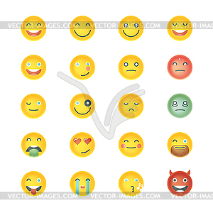 Emoticons Collection. Set of Emoji. Different - vector image