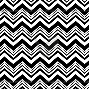 Chevron seamless pattern. Black and white - vector clip art