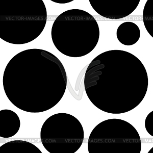 Seamless dot pattern. Black and white - vector clipart