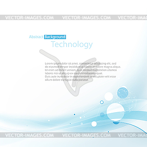 Blue abstract technology background. With space - color vector clipart