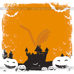 Halloween themed background with space for text - royalty-free vector image