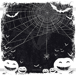 Halloween themed background with space for text. - stock vector clipart