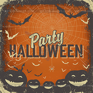 Halloween themed background with space for text - vector image