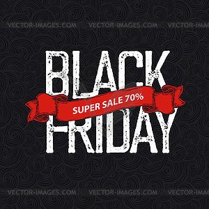 Black Friday poster - vector clip art