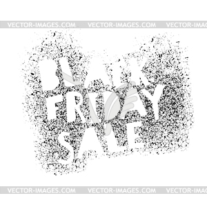 Black Friday Graffiti Typography - vector image