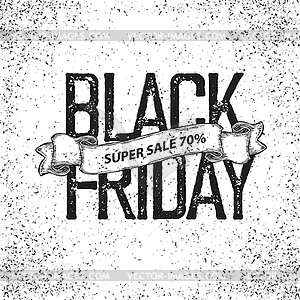 Black Friday poster - vector image