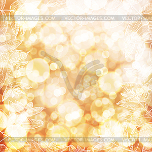 Happy Thanksgiving background. Autumn blur - vector image