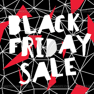 Big Sale. Black Friday Sale Poster - vector image